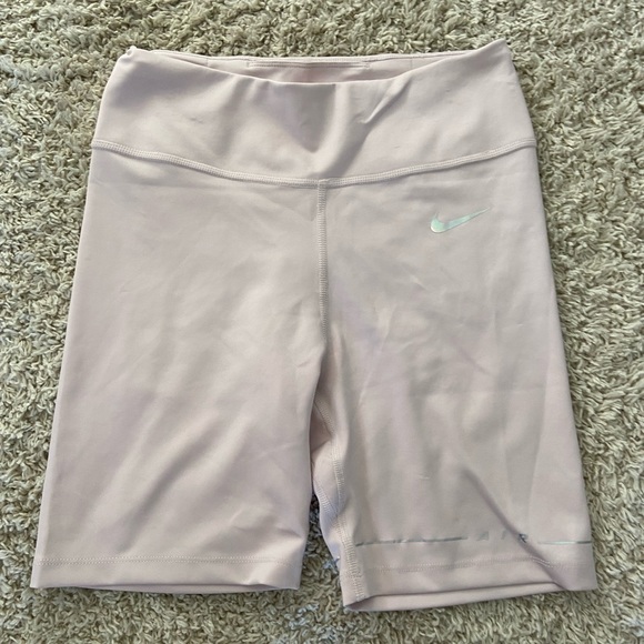 Pink Women’s Nike Air Biker Shorts Sz Lrg - Picture 4 of 8